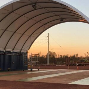 40 X 40Ft Square Tube Dome Incl Back Wall